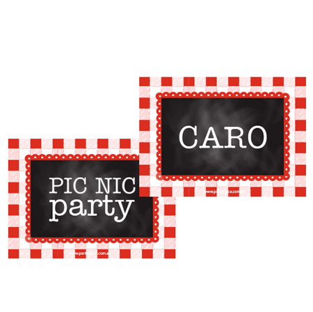 Carpita cartel Pic Nic 2u Pers