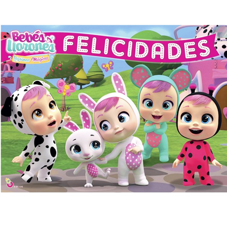 Afiche Bebes llorones Felicidades
