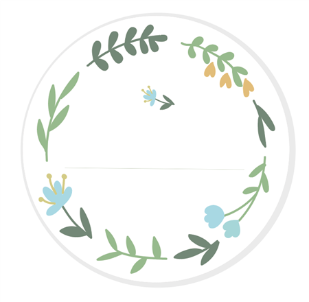 Stickers plancha Sweet Blue para escribir 12s 1u