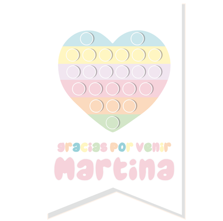 Stickers grandes Pop it 10u Pers