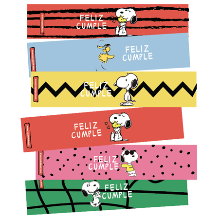 Fajas medianas Snoopy 8u
