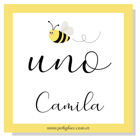 Stickers cuad. Abeja Bee 16u Pers