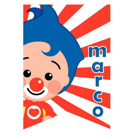 Stickers grandes Plim Plim 12u Pers