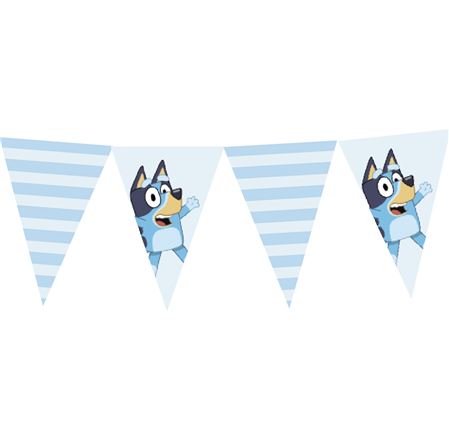 Banderín triangulos Bluey