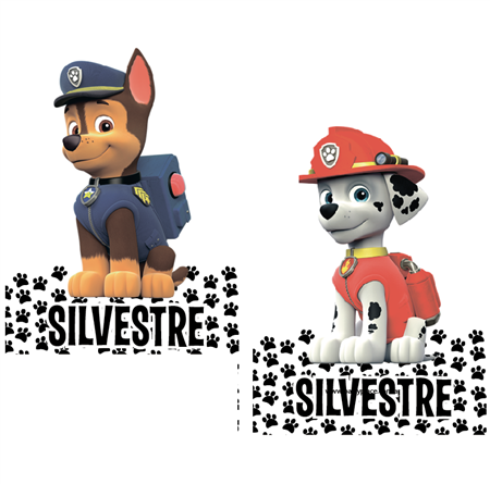 Carpita cartel Paw Patrol 2u Pers