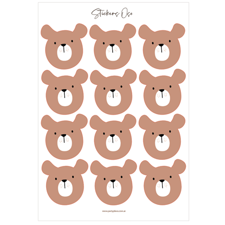 Stickers plancha Oso 1u