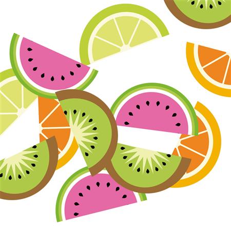 Confetti frutas en mitades 20u