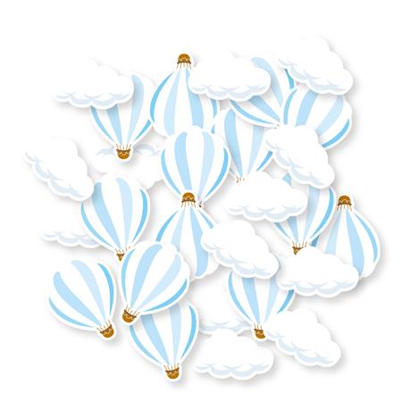 Confetti formitas Globo aeroestatico blue 20u