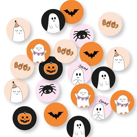 Confetti mini Halloween Boo 24u