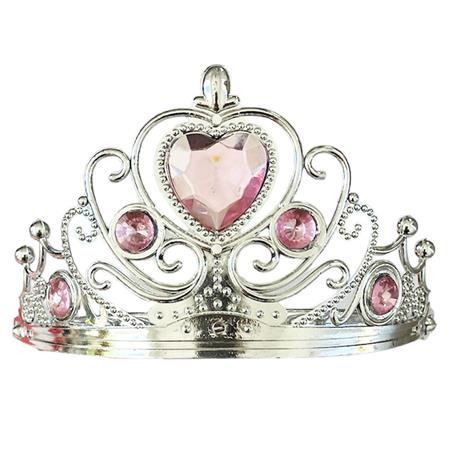 Corona princesa diamantes rosas