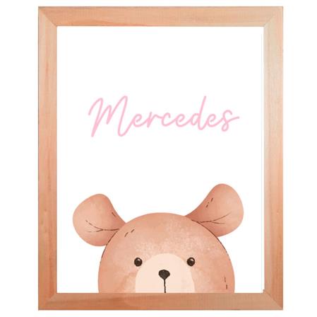 Cuadro de álamo natural Teddy Mod 1 Pers