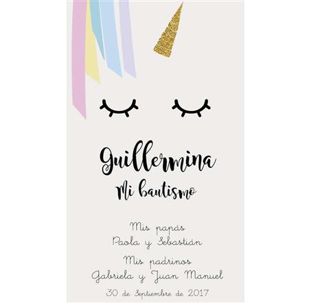 Estampita Unicornio 12u