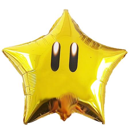 Globo Super Star Mario Bros 40cm