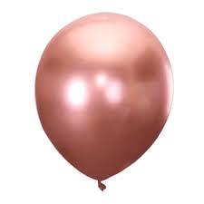 Globos lisos chrome Rose Gold 6u