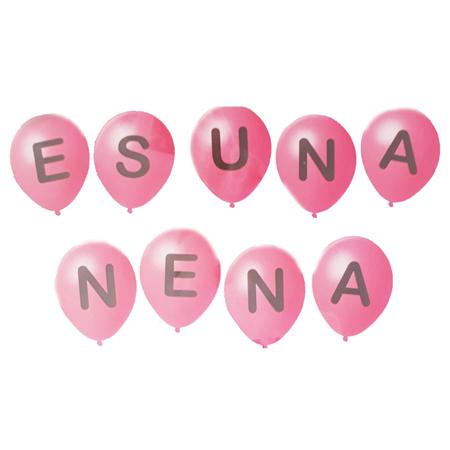 Globos frase ES UNA NENA (9)
