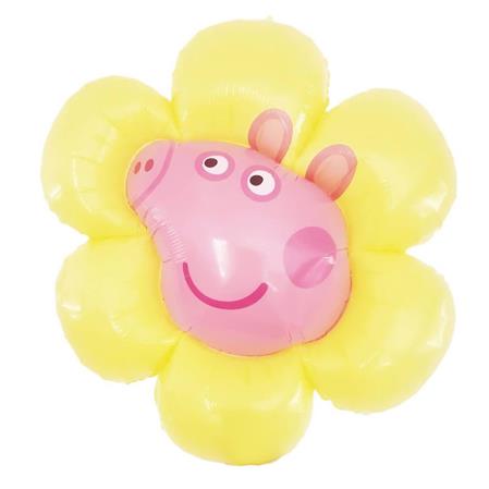 Globo Peppa Pig Flor amarilla 80cm