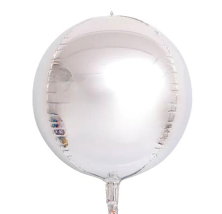Globo redondo ORBZ plateado 50cm