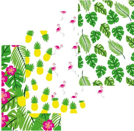 Set papel diseño Flamenco x4