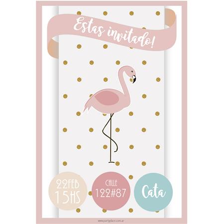 Invitación Baby Flamenco Mod 1. Pers