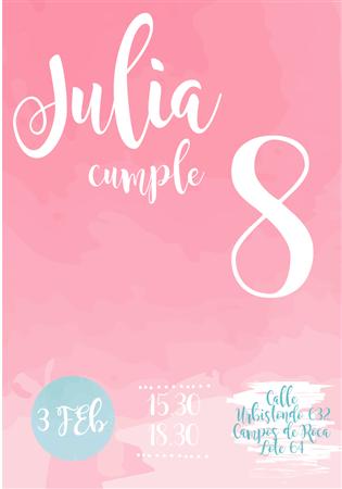 Invitación Acuarela. Pers