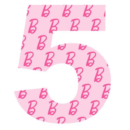Letra o Nro. para decorar Barbie