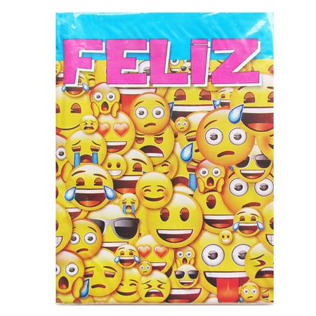 Mantel emoticones con turquesa