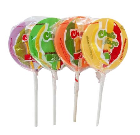 Chupetones deco plásticos (maraca) 6u