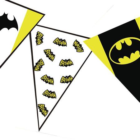 Banderín triangulos Batman