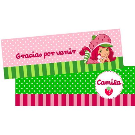 Carpitas cierra bolsa Frutillita Modelo 1 8u