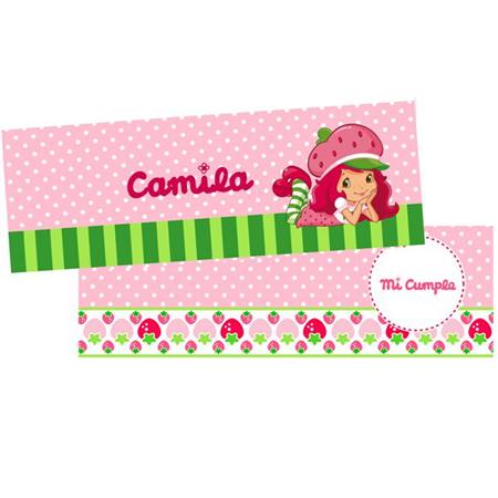 Carpitas cierra bolsa Frutillita Modelo 2 8u