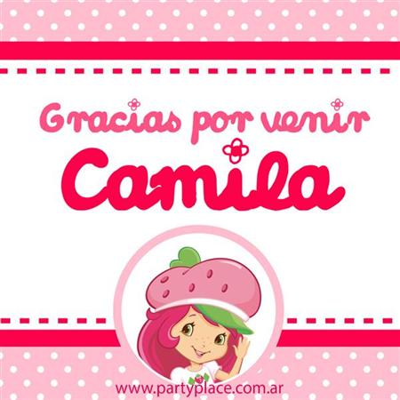 Stickers cuad. Frutillita Modelo 2 16u Pers