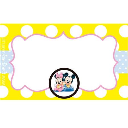 Identificador Minnie y Mickey Bebé 12u