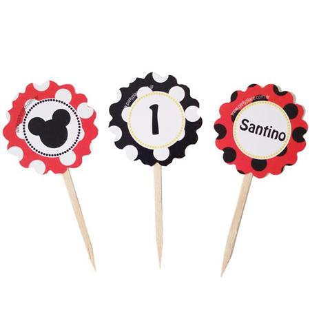 Toppers flor Mickey Pers 12u