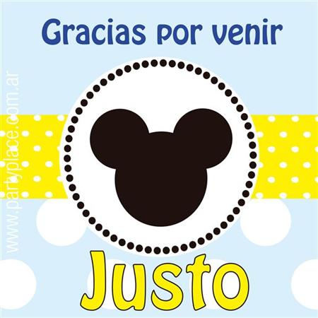 Stickers cuad. Mickey Bebé 16u Pers