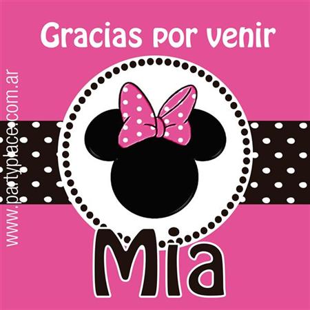 Stickers cuad. Minnie 16u Pers