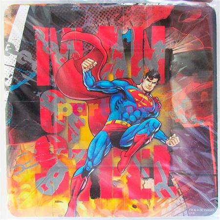 Platos Superman cuadrados 8u