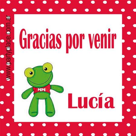 Tarjetitas Sapo Pepe 20u Pers