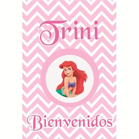 Afiche Pers. Sirenita Rosa