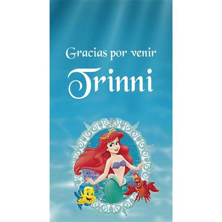 Tarjetas largas con cinta Sirenita 24u Pers