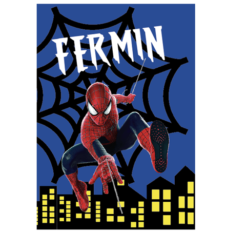 Afiche Pers. Hombre Araña azul