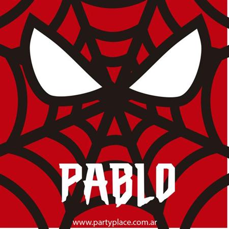 Tarjetitas Hombre Araña 20u Pers