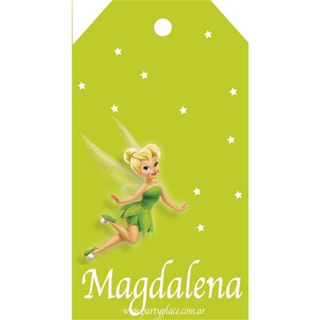 Tarjetas largas con cinta Tinkerbell 24u Lisos o Pers