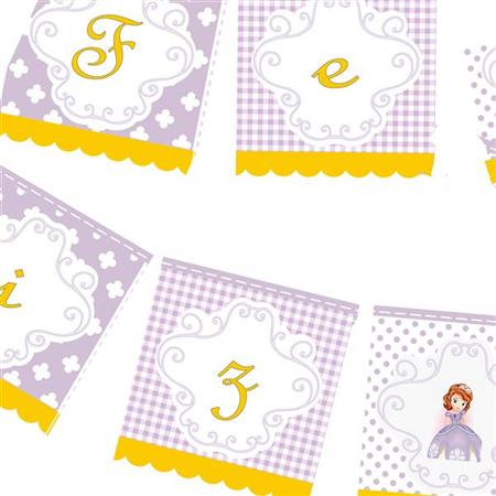 Banderín Princesita Sofía
