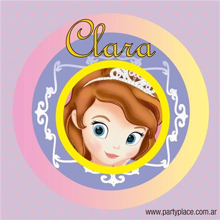 Tarjetitas Princesita Sofía 20u Pers