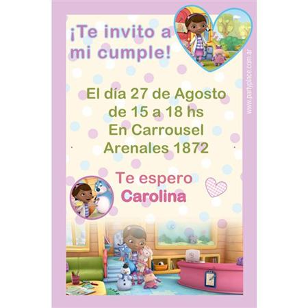 Invitación Doctora Juguetes. Pers