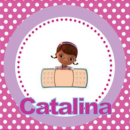 Tarjetitas Doctora Juguetes 20u Pers
