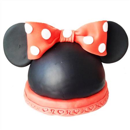 Adorno porcelana orejas de Minnie roja