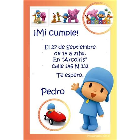 Invitación Pocoyó Pers