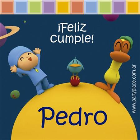 Stickers cuad. Pocoyó 16u Pers