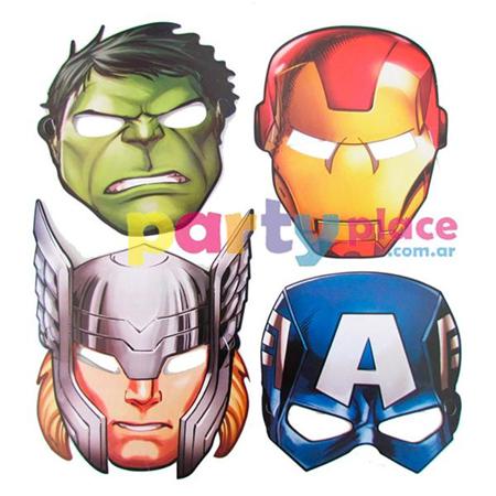 Careta de cartón Avengers 7u
